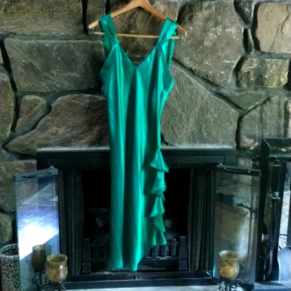 Victoria secret emerald green slip dress Victoria secret emerald green slip dress